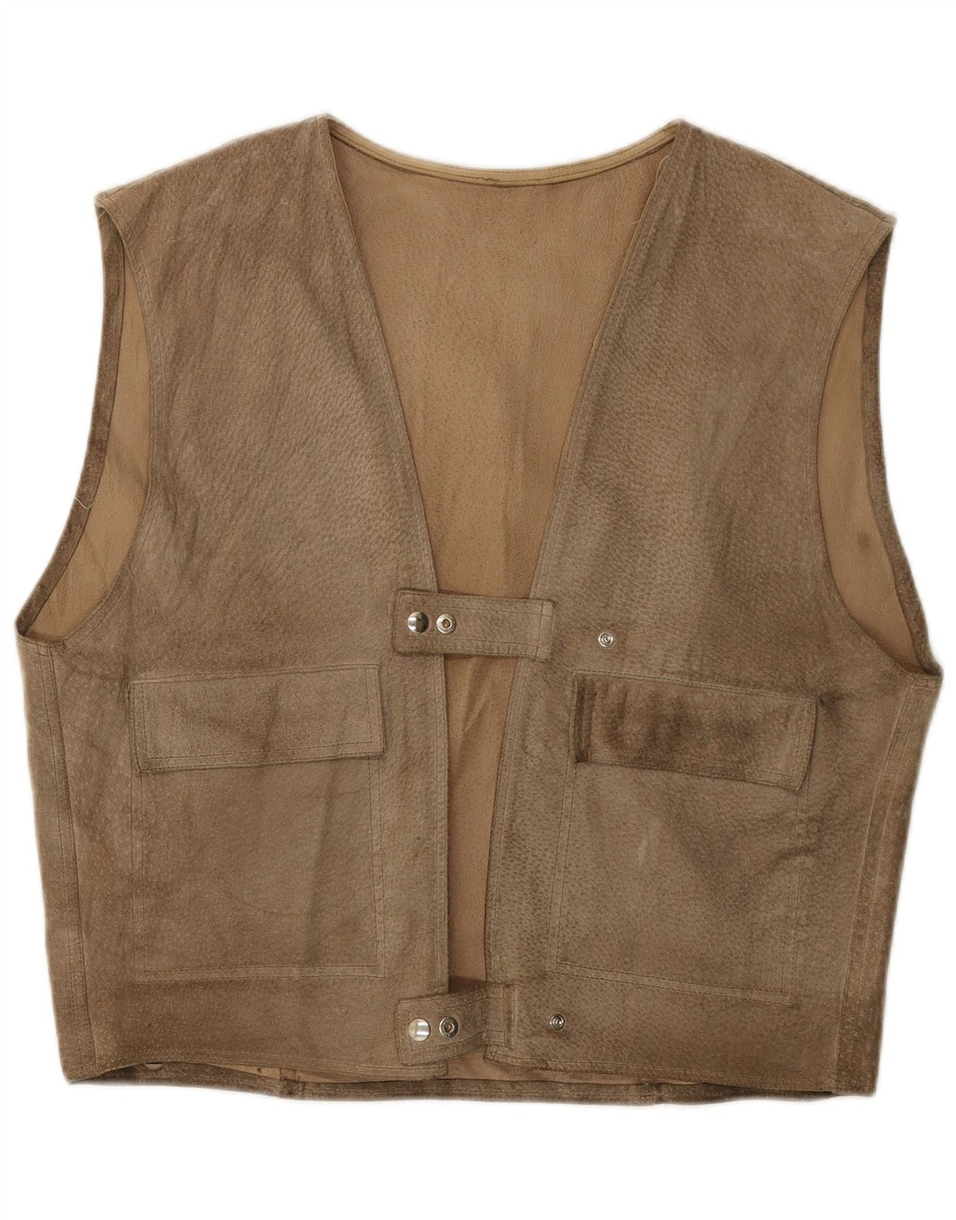 Vintage herre ruskindsvest Medium Beige