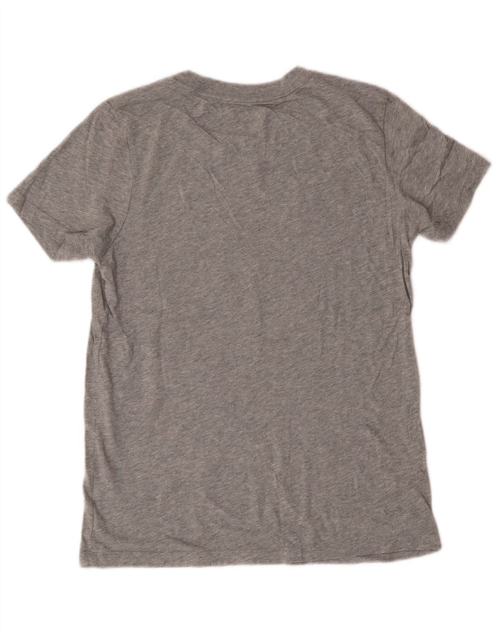 Converse Grafisk T-shirt top til kvinder UK 12 Mellemgrå bomuld