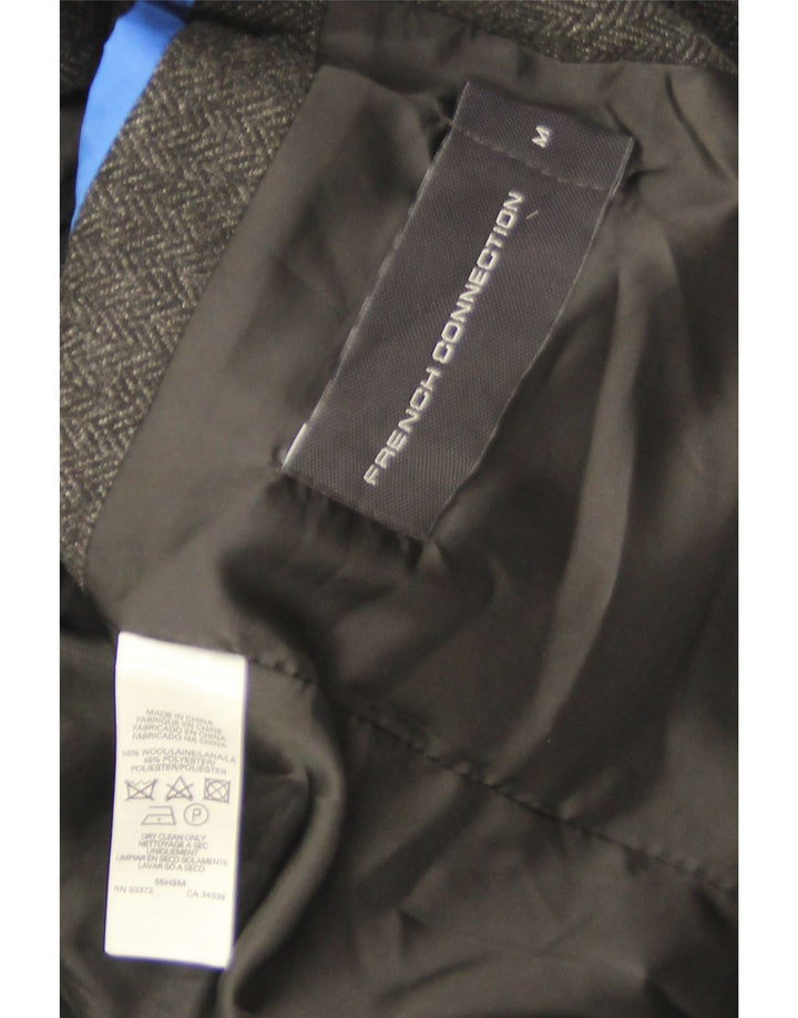 French Connection Herre Overfrakke UK 38 Medium Grey Sildebensuld