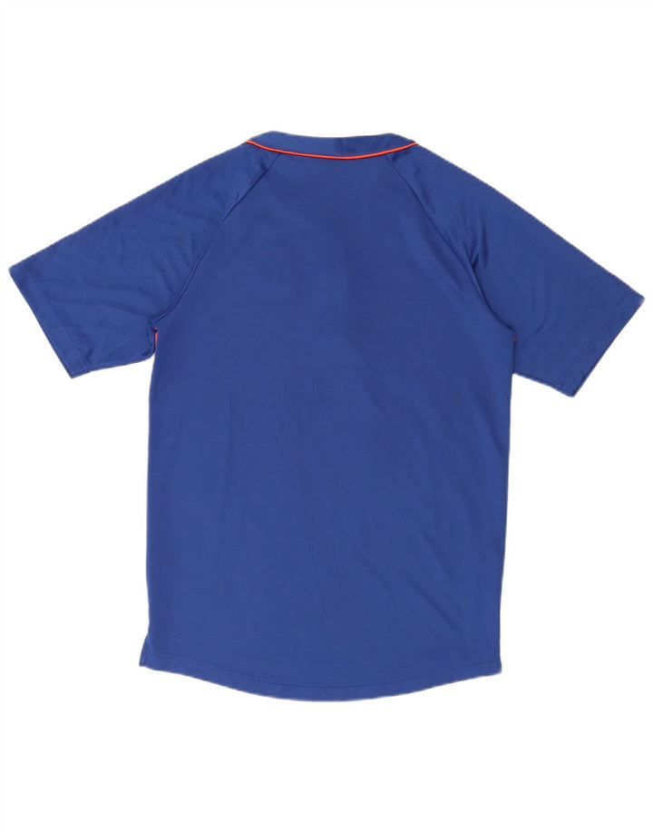 Nike Herre New York Mets T-Shirt Top Lille Orange Colourblock Polyester