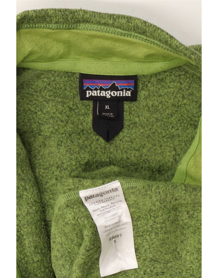 Patagonia Herre træningsdragt Topjakke XL Grøn Flecked Polyester