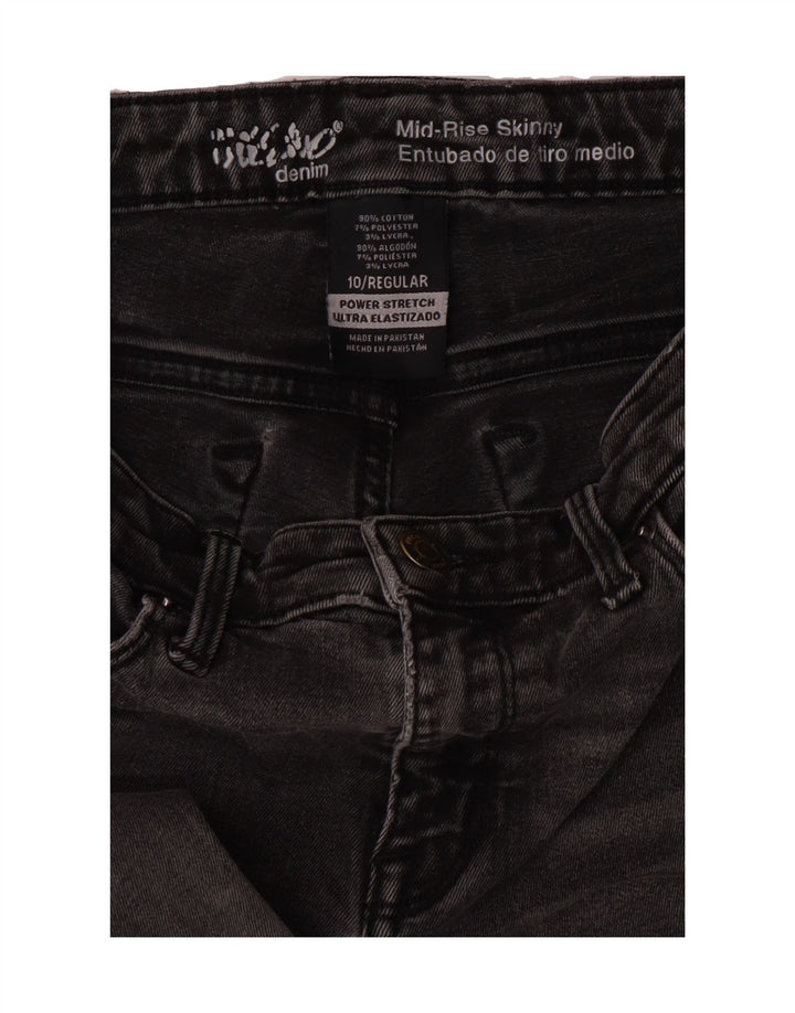 MOSSIMO Womens Stretch Mid Rise Skinny Jeans US 10 Large W30 L29 Grey Vintage Mossimo and Second-Hand Mossimo from Messina Hembry 