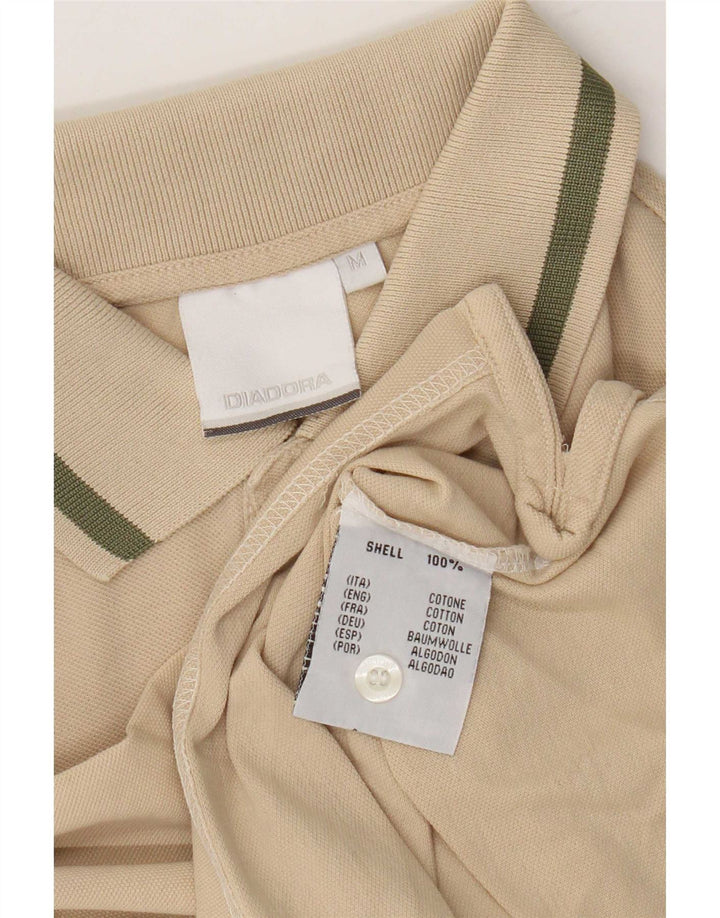 Diadora Herre kortærmet Regular Fit Polo Shirt Medium Beige Bomuld