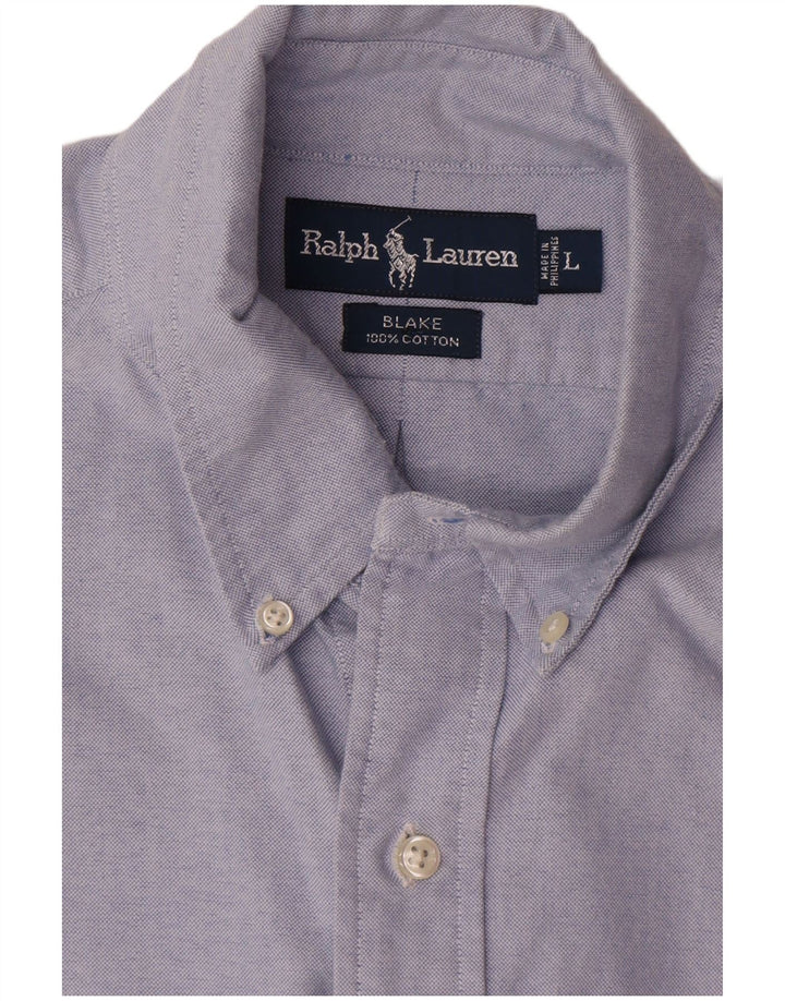 Ralph Lauren Blake skjorte til mænd, stor blå bomuld