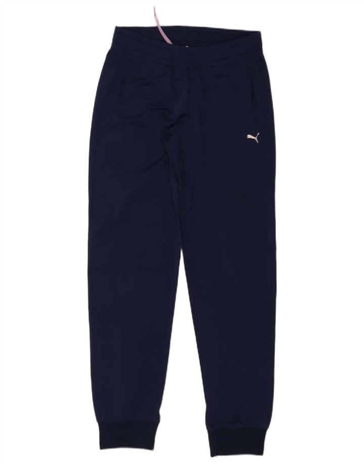 Puma træningsdragt til kvinder Joggers UK 10 Small Navy Blue Polyester
