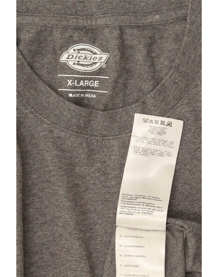 Dickies Herre T-Shirt Top XL Grå Bomuld