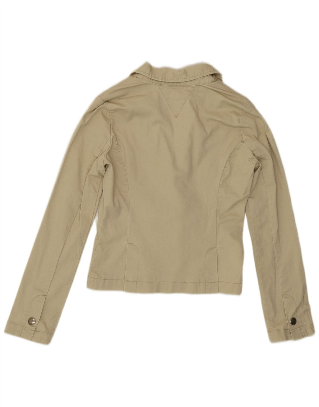 Tommy Hilfiger Dame 2 Button Blazer Jacket UK 12 Medium Beige Bomuld