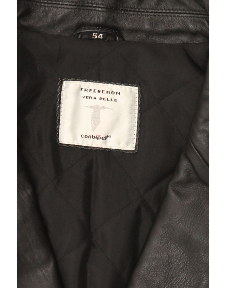 Conbipel Heron Free Heron Leather Coat IT 54 XL Sort Læder