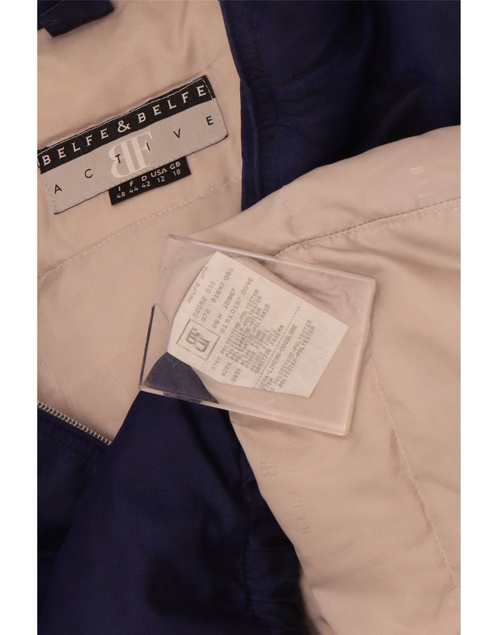 Belfe & Belfe polstret jakke til kvinder UK 18 XL marineblå polyester