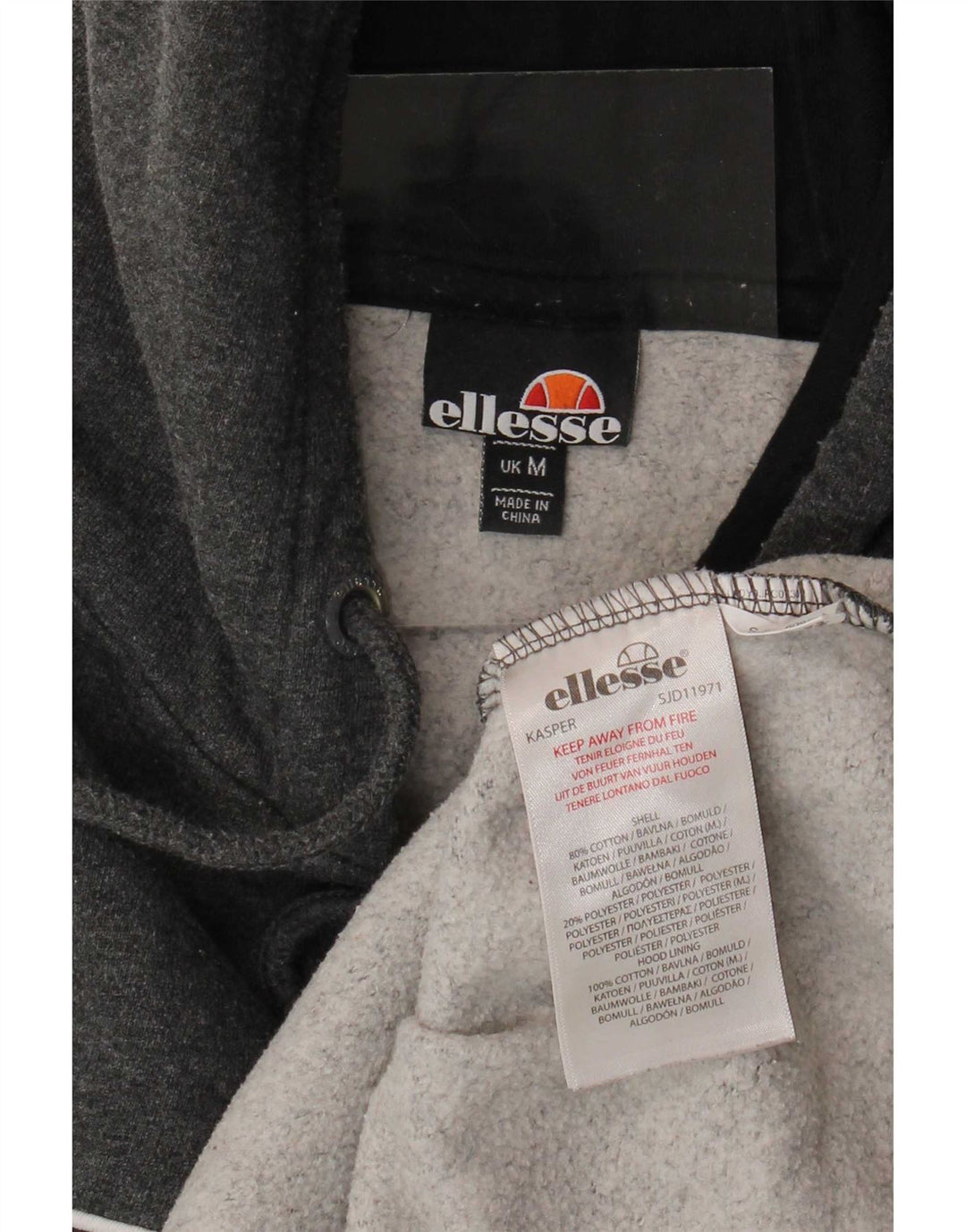 Ellesse Dame Hættetrøje Jumper Medium Grey Bomuld