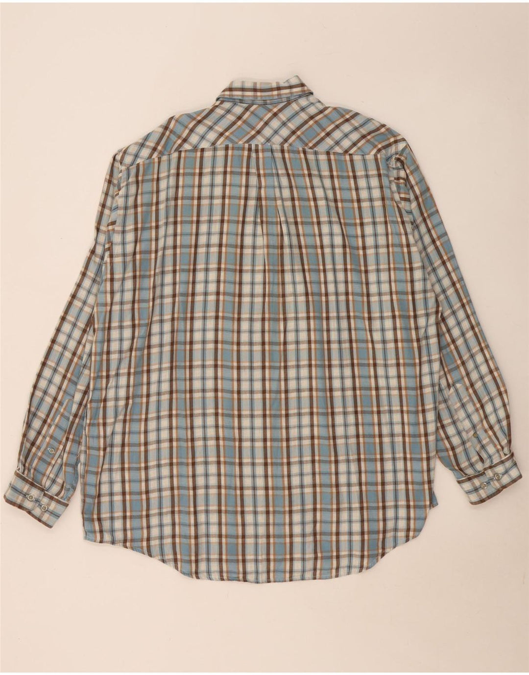 Marlboro Classics Flannelskjorte til mænd 2XL blå ternet bomuld