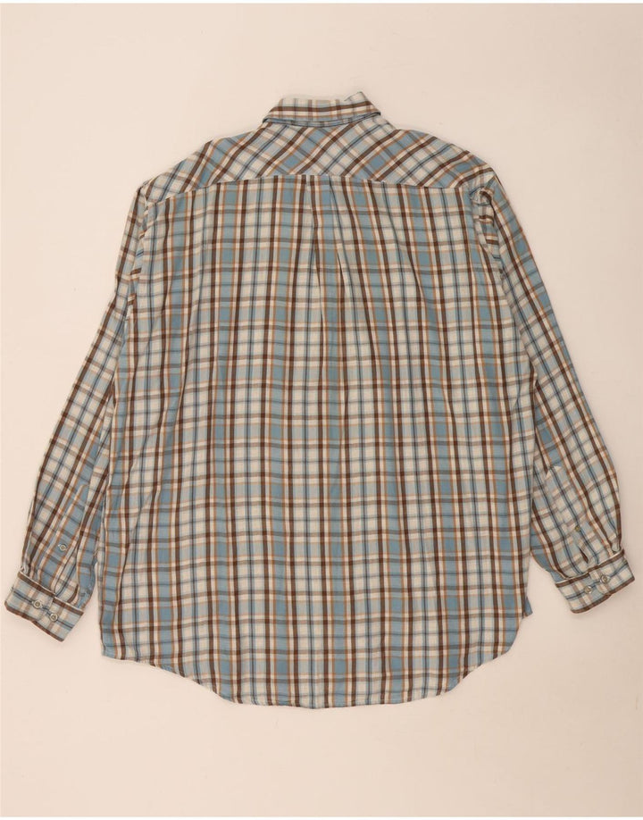 Marlboro Classics Flannelskjorte til mænd 2XL blå ternet bomuld