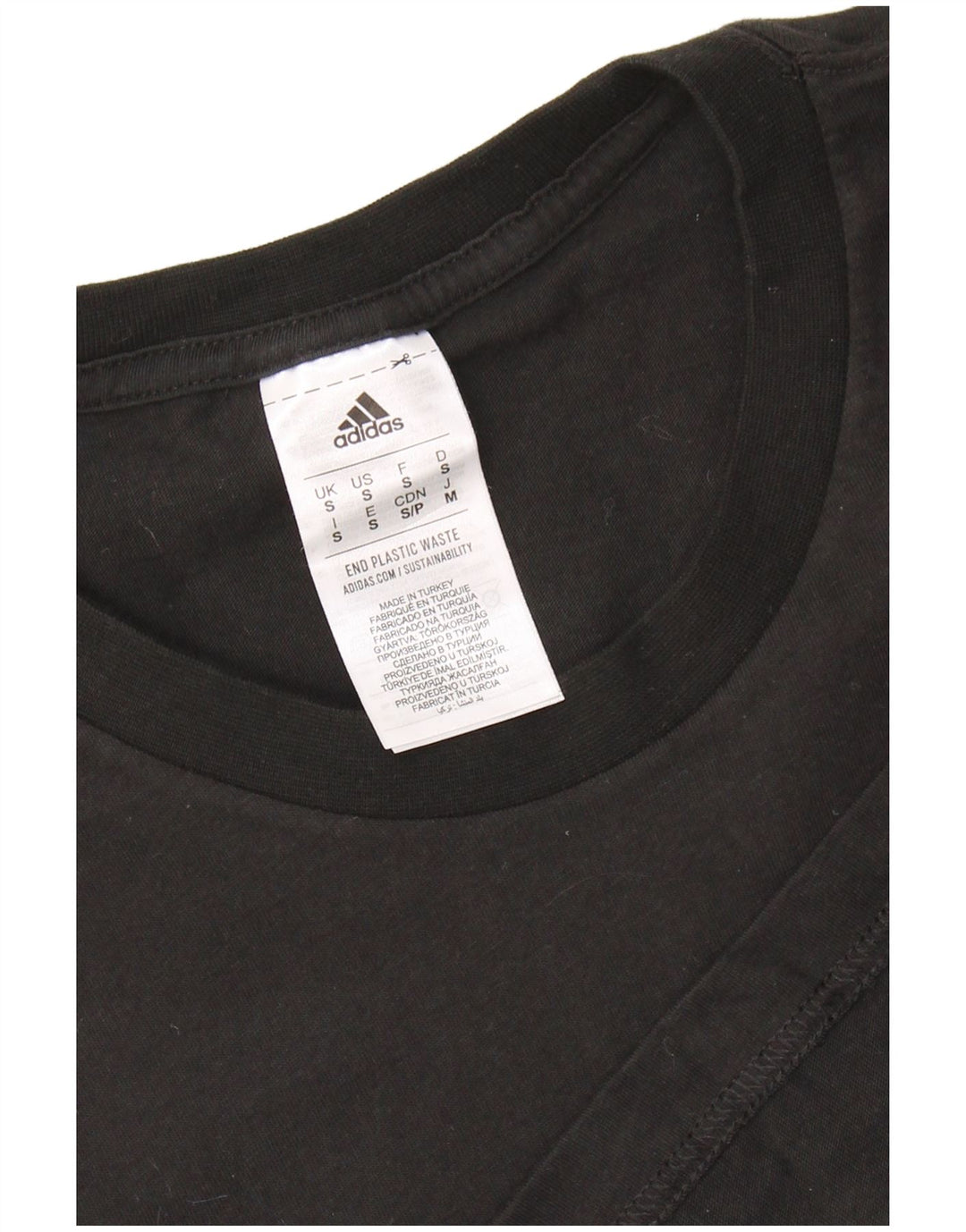 Adidas Herre grafisk T-shirt top lille sort bomuld