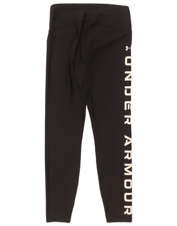 Under Armour Womens Heat Gear Grafiske Leggings UK 12 Medium Black