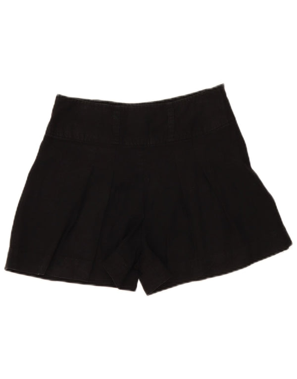 Oasis Womens Pegged Casual Shorts UK 8 Small W28 Black Lyocell
