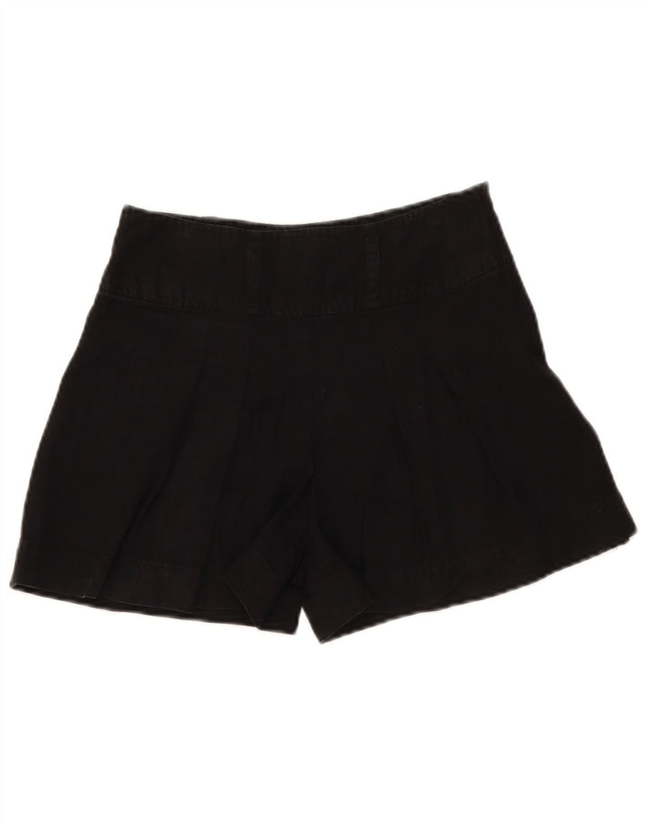 Oasis Womens Pegged Casual Shorts UK 8 Small W28 Black Lyocell