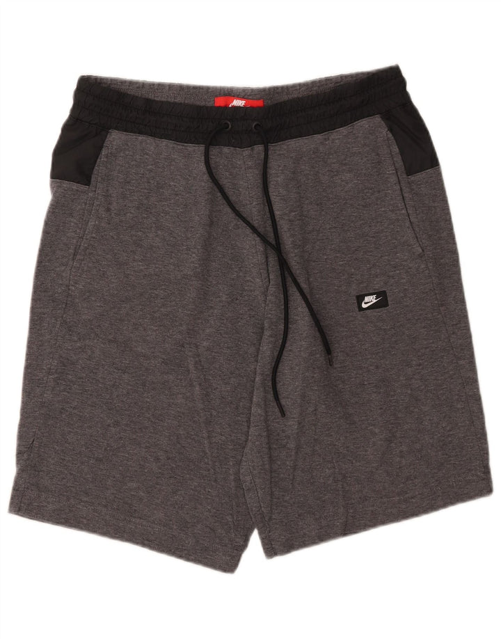 Nike sportsshorts til mænd, store grå flækkede bomuld