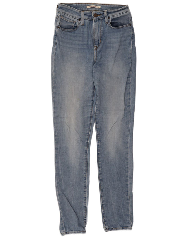 Levi's Womens 721 High Rise Skinny Jeans W28 L30 Blue Cotton