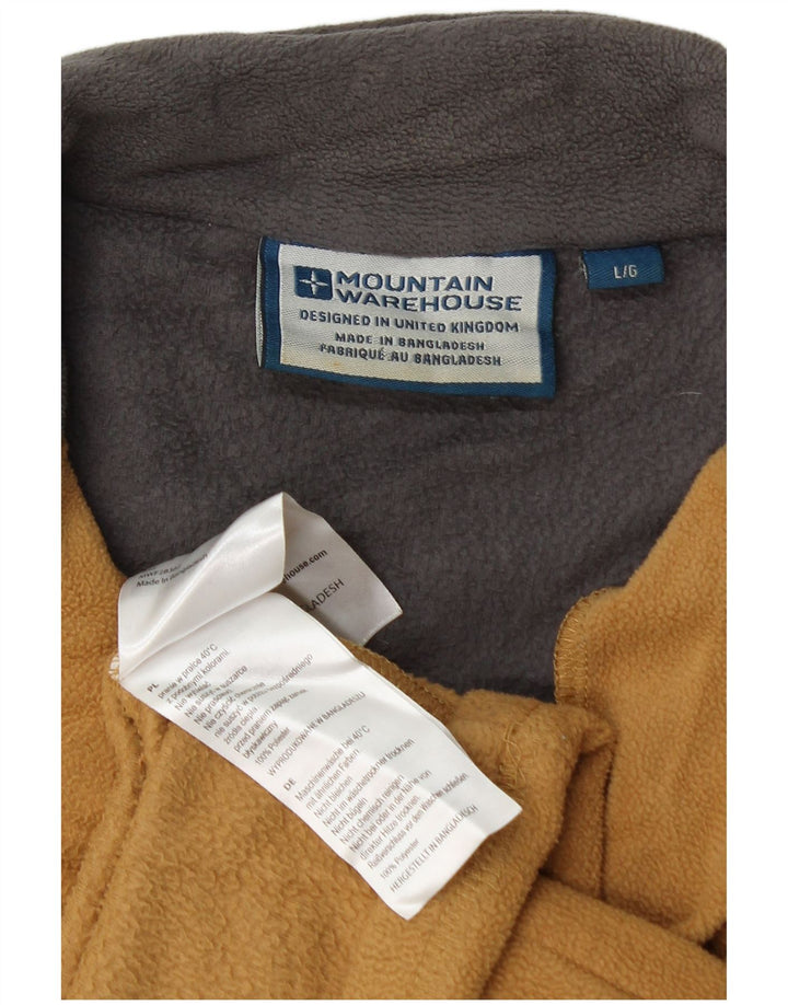 Mountain Warehouse Herre lynlås hals fleece jumper stor orange farveblok