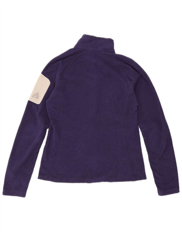 EDDIE BAUER Fleecejakke til kvinder UK 12 Medium Lilla Colourblock Polyester