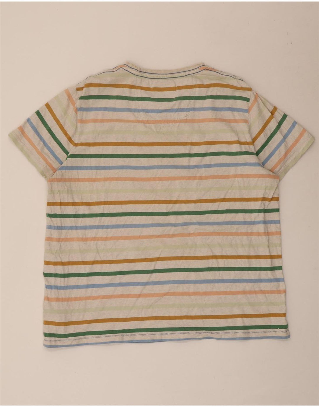Fat Face Herre T-Shirt Top 2XL Flerfarvet Stribet Bomuld