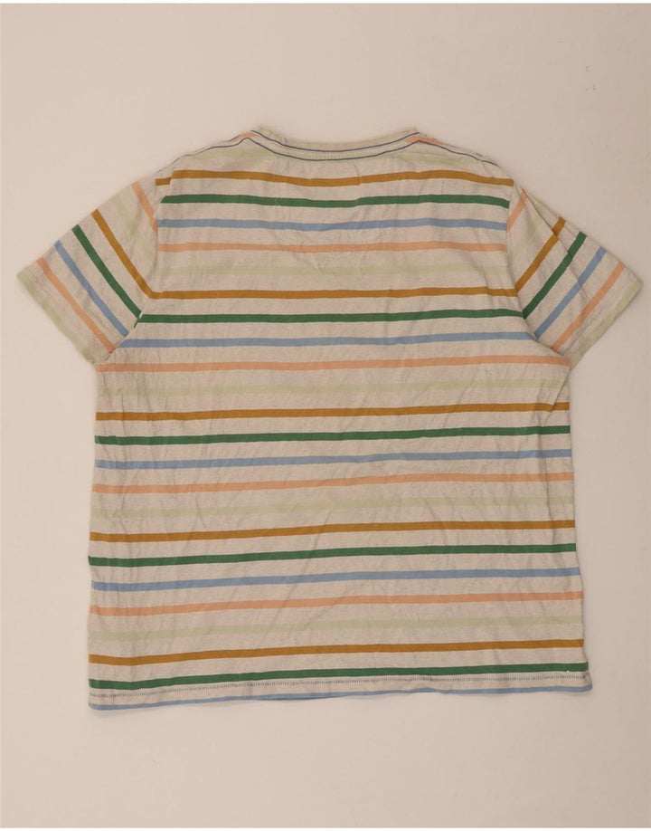 Fat Face Herre T-Shirt Top 2XL Flerfarvet Stribet Bomuld
