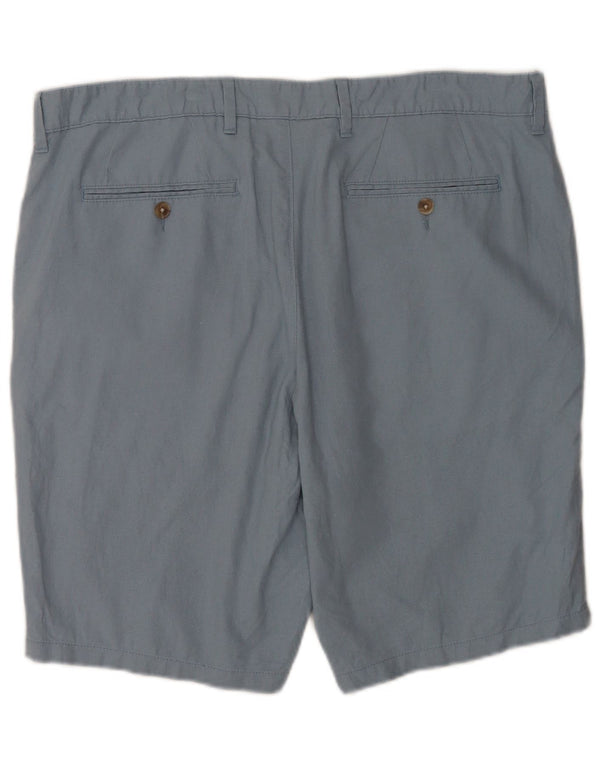 Marks & Spencer Chino Shorts til mænd W40 XL Blå hør