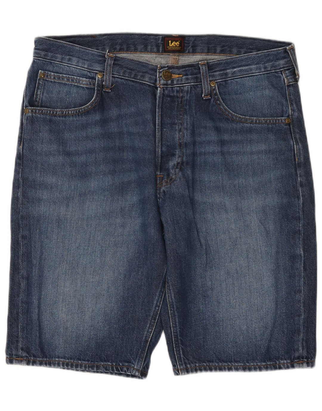 Lee Herre Denim Shorts W34 Large Blue Cotton