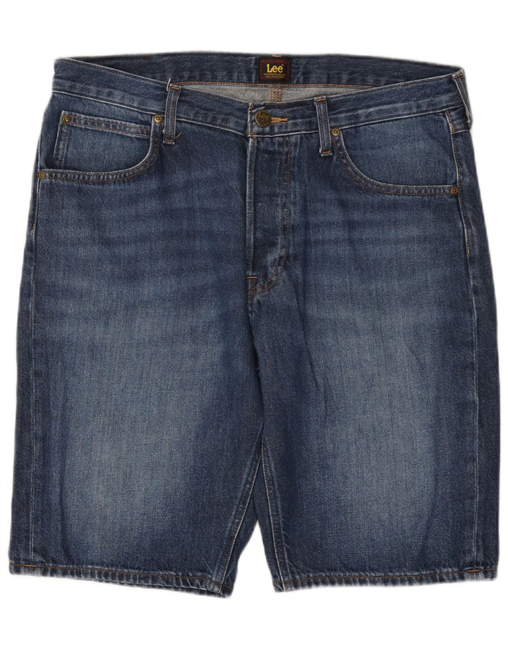 Lee Herre Denim Shorts W34 Large Blue Cotton