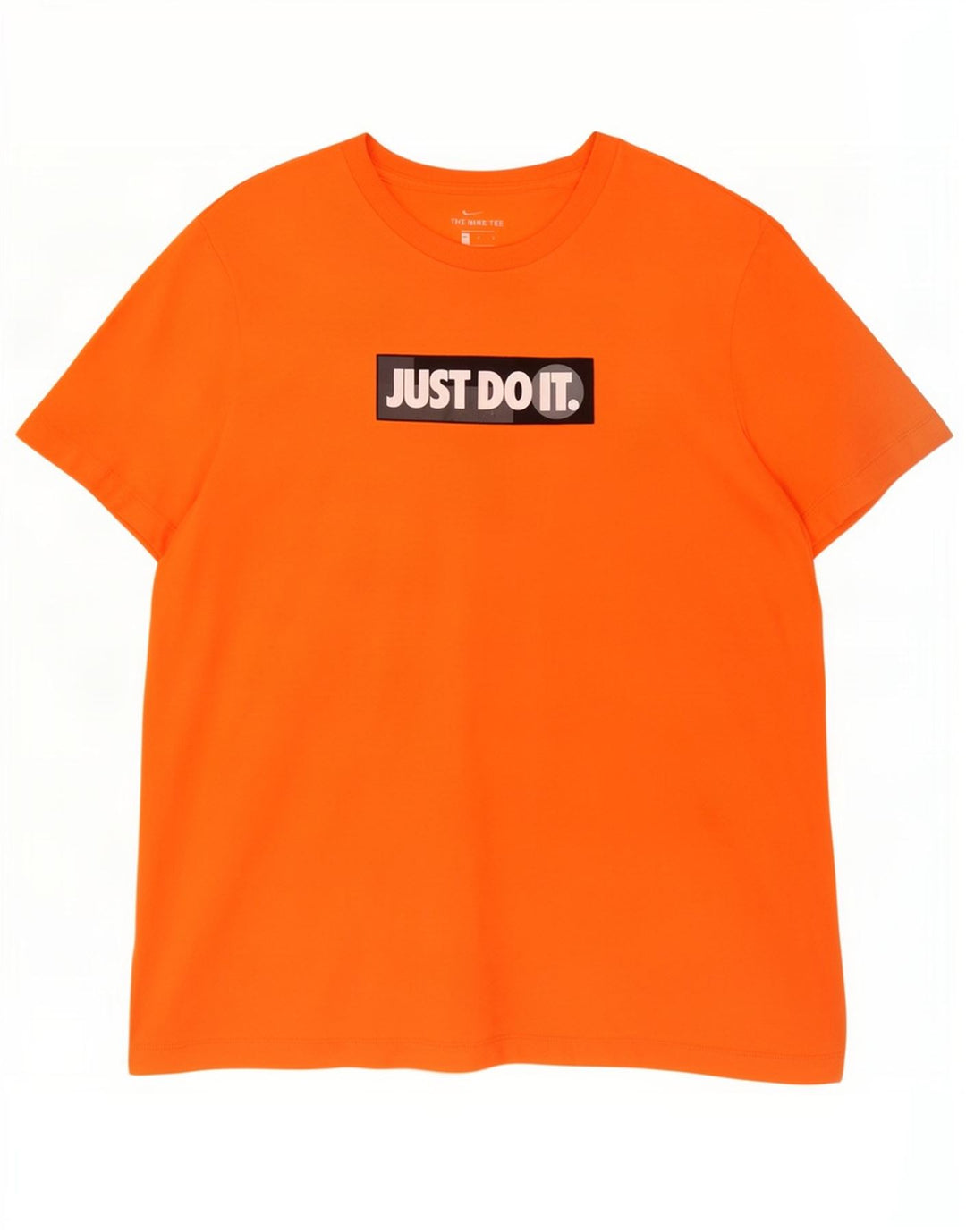Nike grafisk T-shirt top til mænd, stor orange bomuld