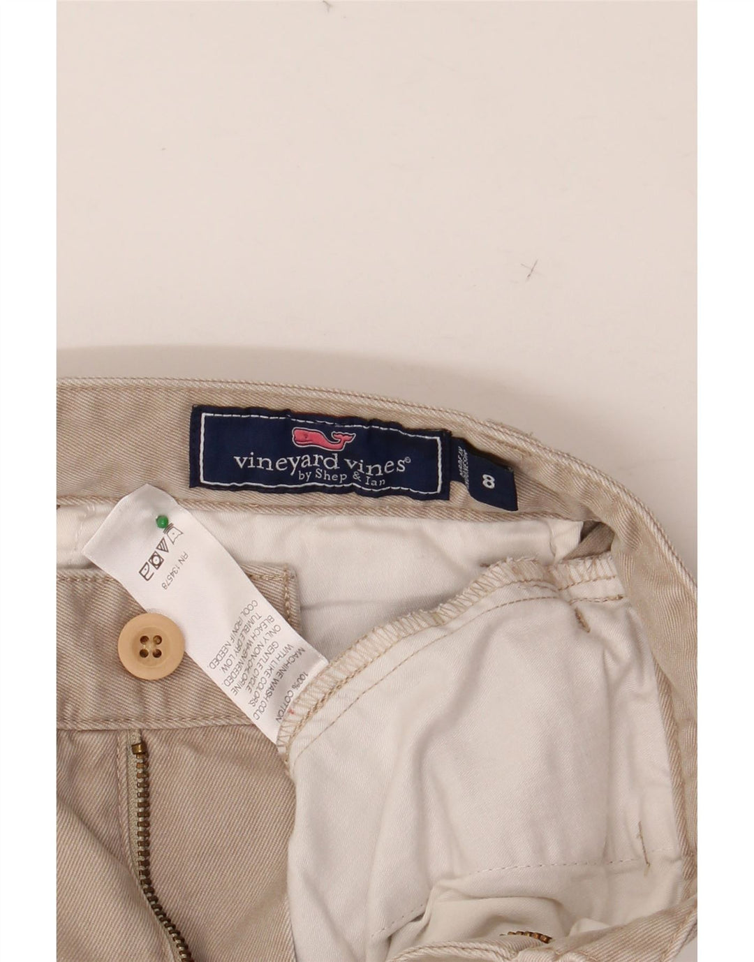 VINEYARD VINES Drenge Lige Chinobukser 7-8 år W24 L22 Beige Bomuld