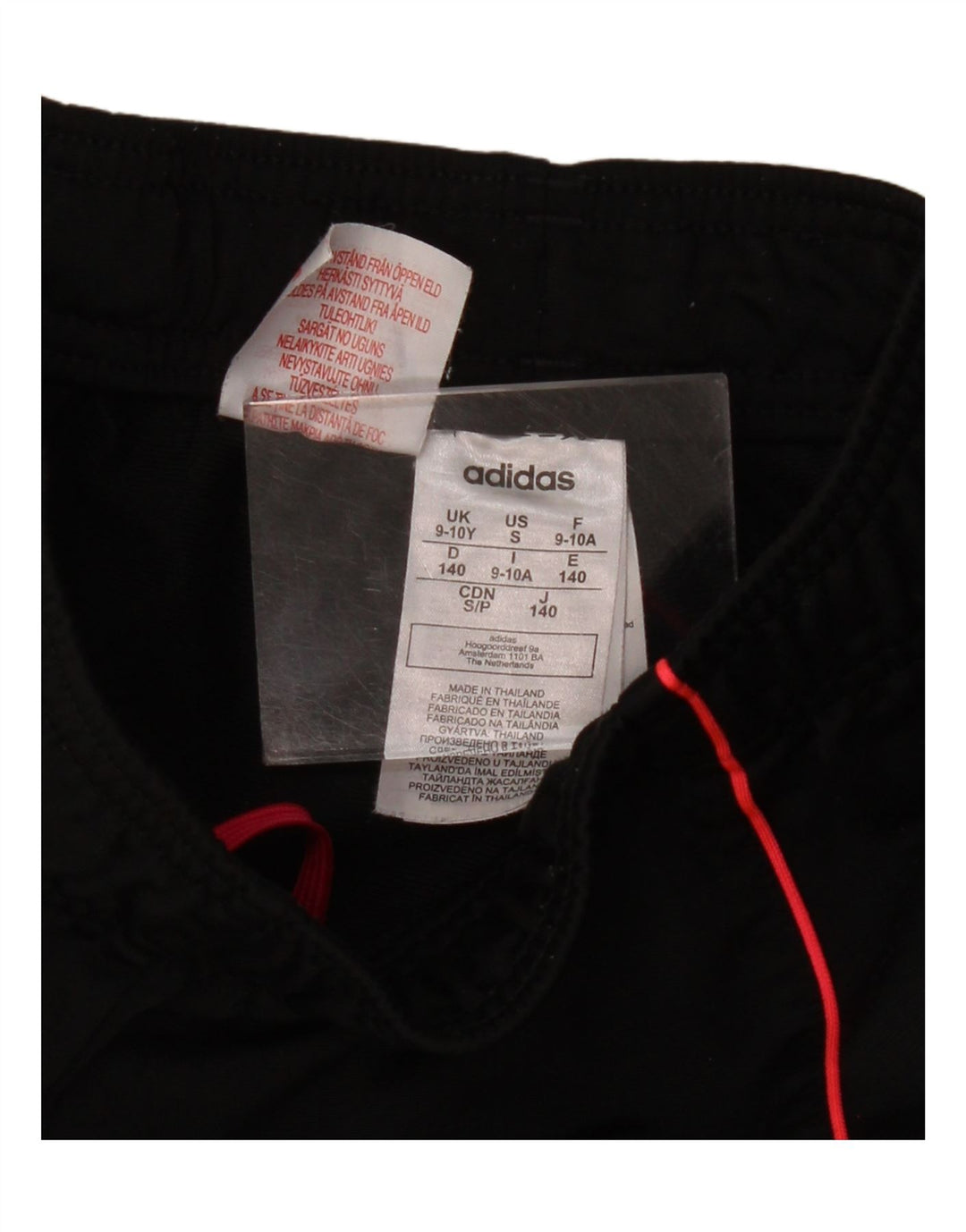 ADIDAS Pige træningsdragt Bukser Joggers 9-10 År Sort Polyester