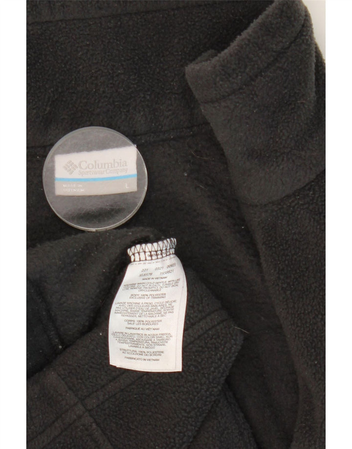 COLUMBIA Fleecejakke til kvinder UK 16 Stor sort polyester