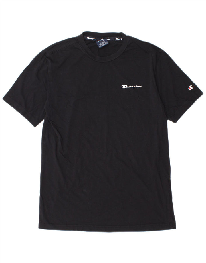 Champion Herre grafisk T-shirt top lille sort bomuld