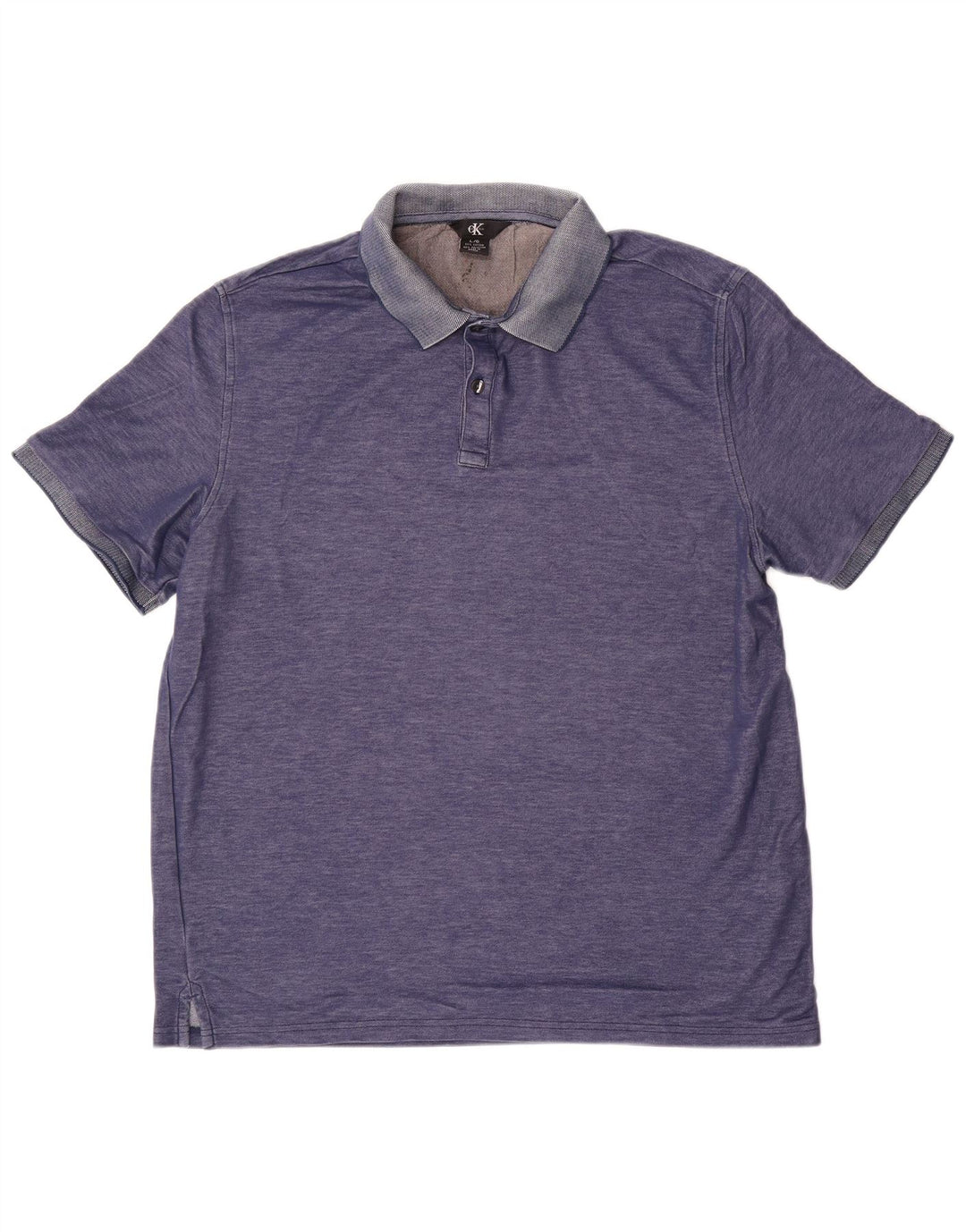 CALVIN KLEIN Poloskjorte til mænd Stor blå bomuld