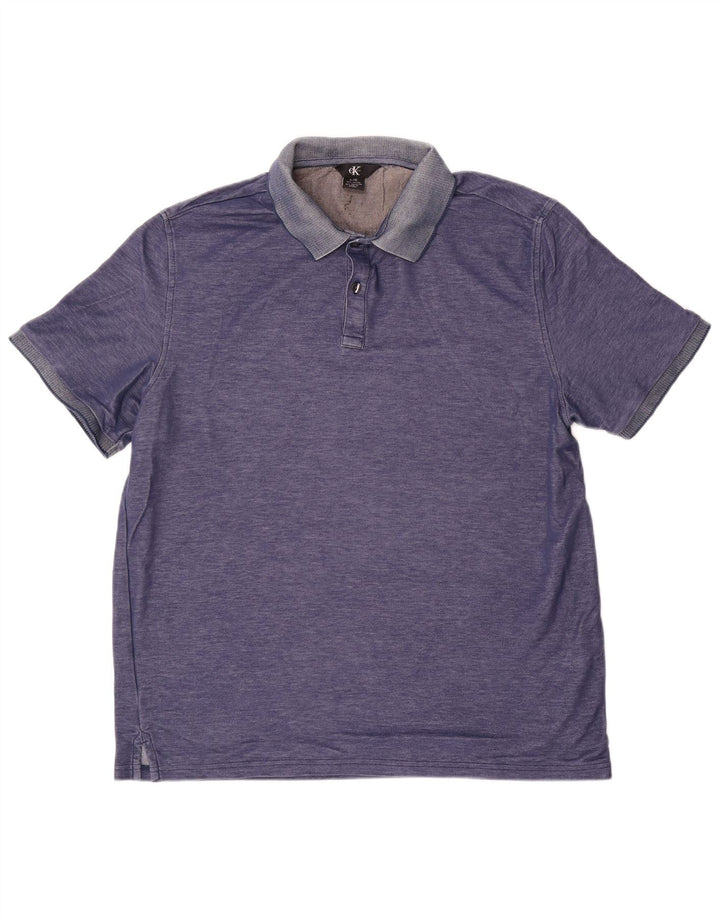 CALVIN KLEIN Poloskjorte til mænd Stor blå bomuld