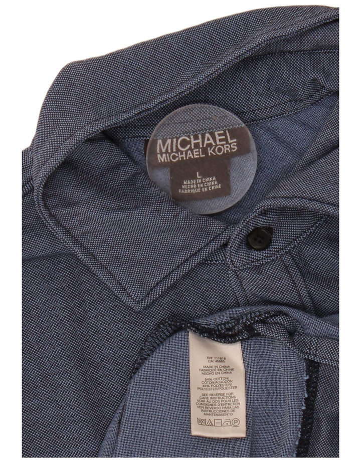 MICHAEL KORS Poloskjorte til mænd Stor marineblå bomuld