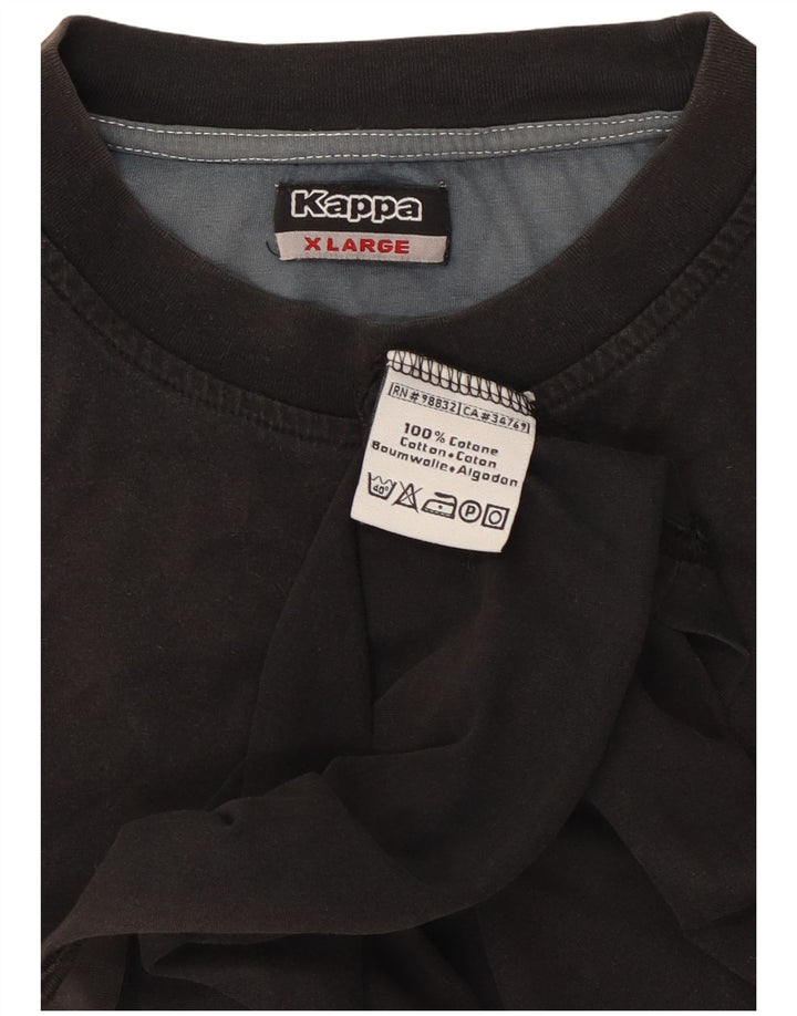Kappa Herrevest Top XL Sort Bomuld