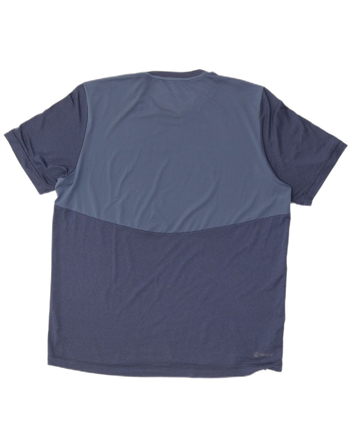 Adidas Herre Aeroready T-Shirt Top Stor Blå