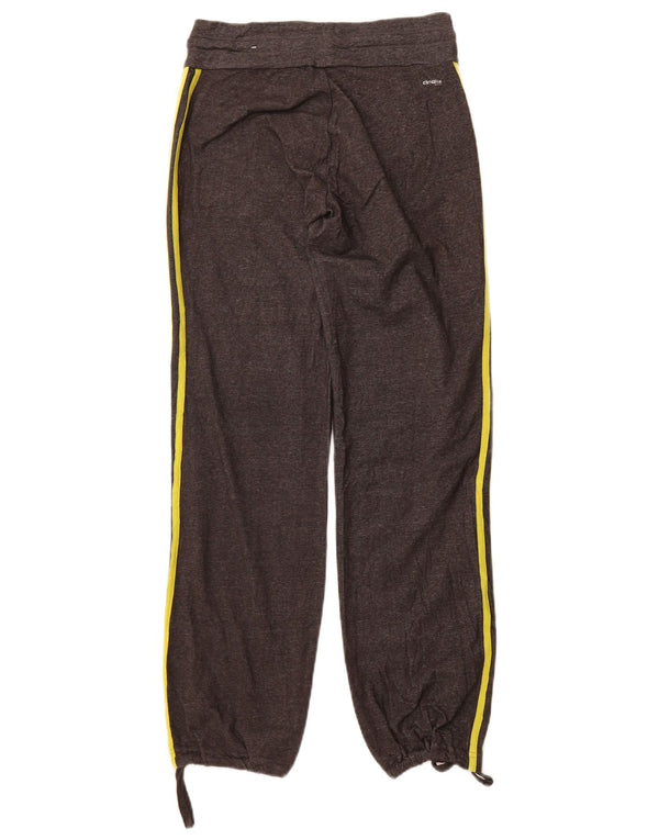 Adidas Dame Climalite træningsdragt Bukser Joggers UK 4/6 XS Grå Bomuld