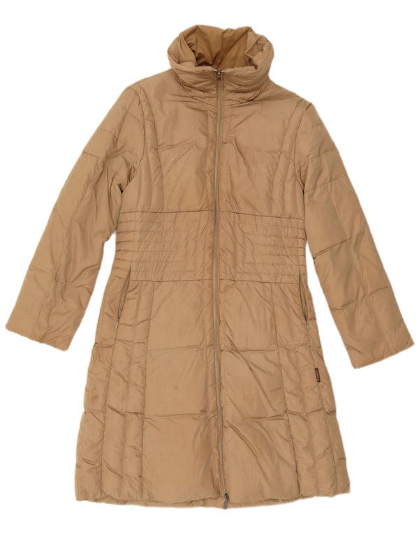 Moncler Dame Polstret Frakke Størrelse 2 Medium Beige Polyamid