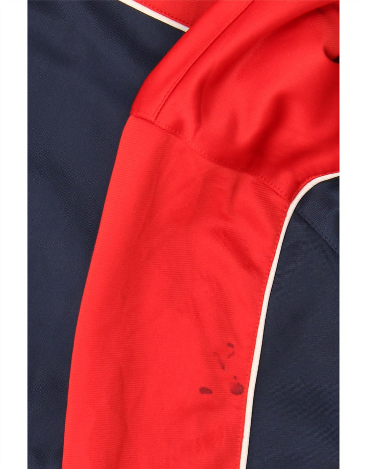 LOTTO Boys Tracksuit Top Jacket 15-16 Years XL Red Colourblock