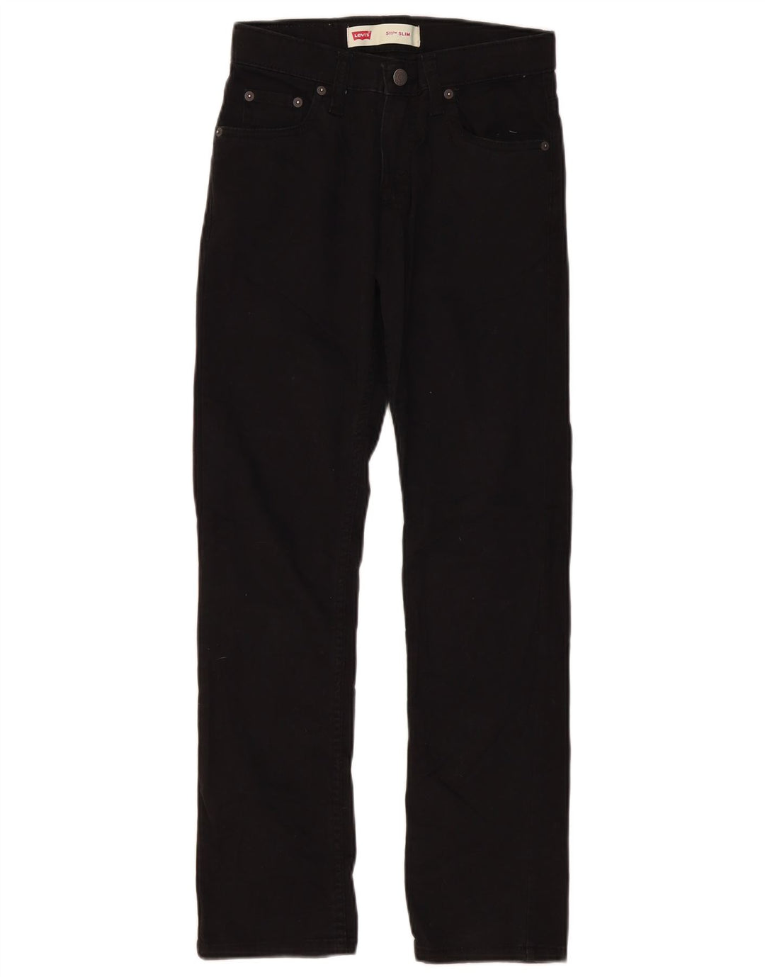 LEVI'S Boys 511 Slim Jeans 13-14 år W27 L29 sort bomuld