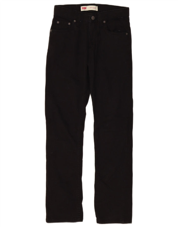 LEVI'S Boys 511 Slim Jeans 13-14 år W27 L29 sort bomuld