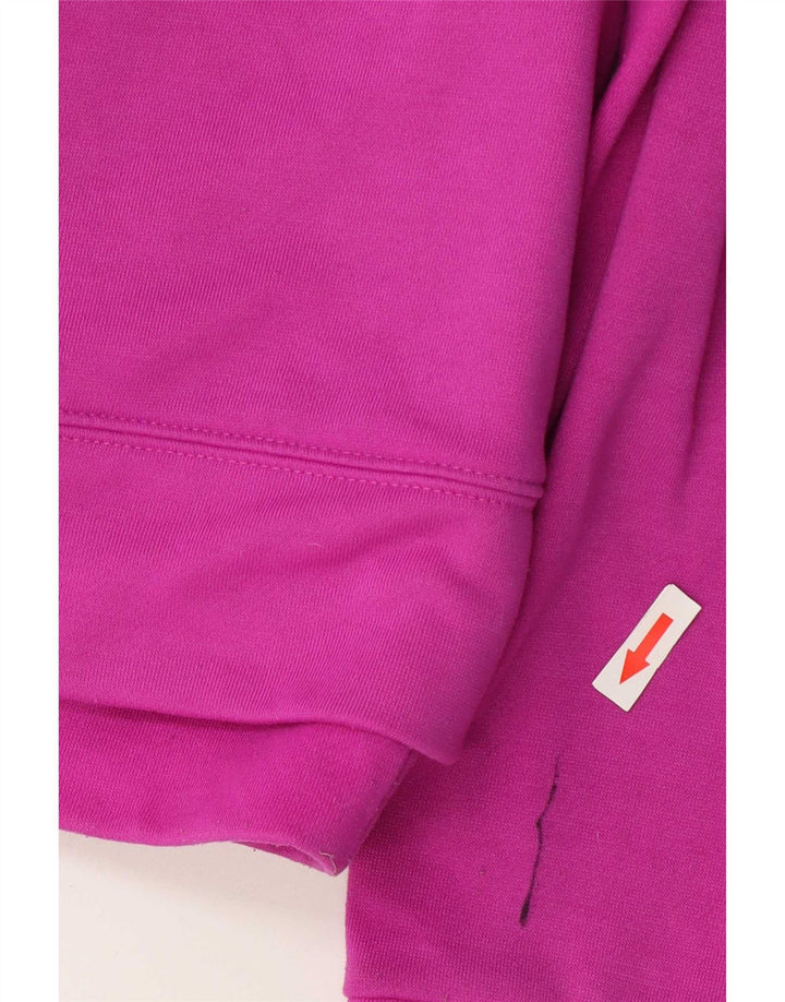 Adidas Dame Climalite Hættetrøje Sweater med lynlås UK 12/14 Medium Pink Polyester