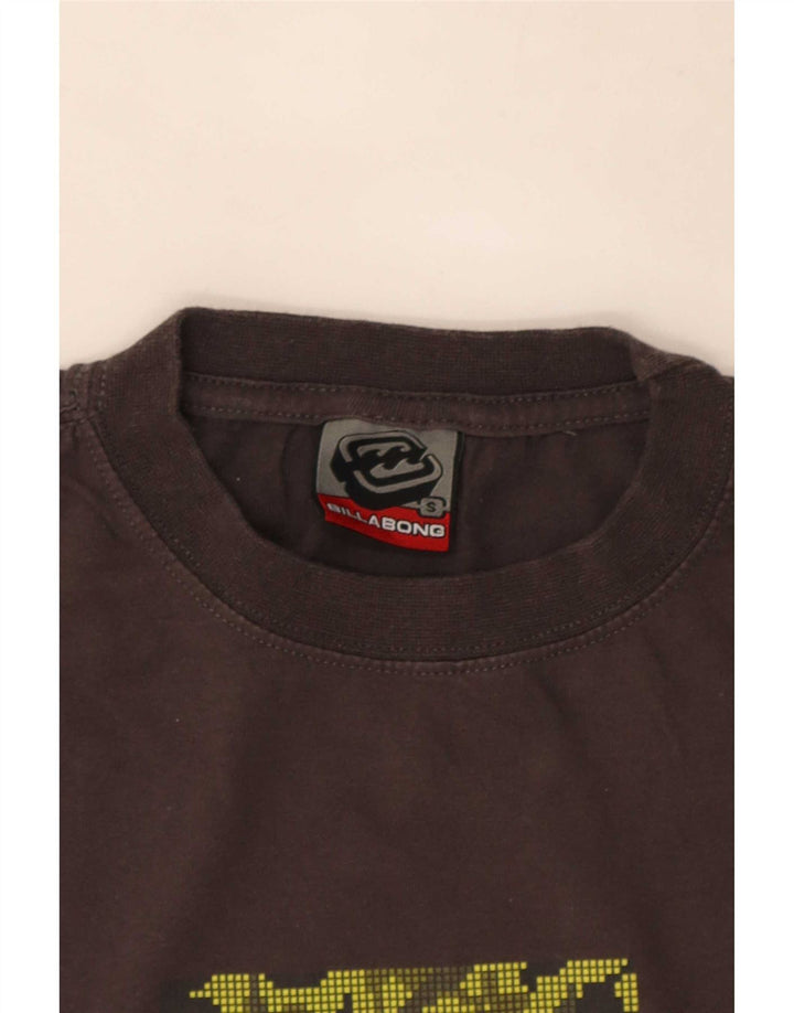 Billabong Herre Grafisk T-Shirt Top Lille Grå Bomuld
