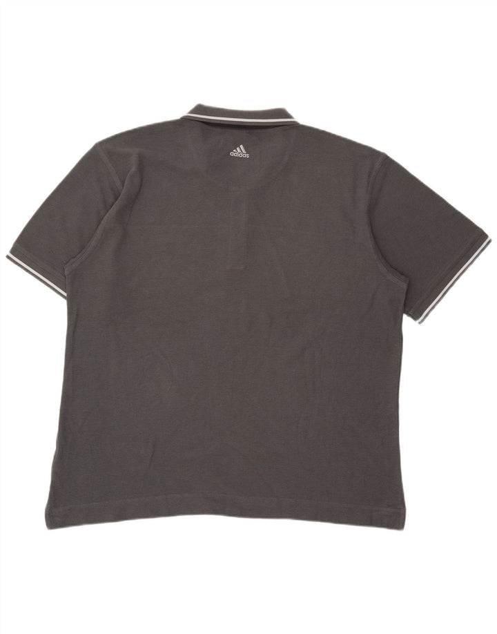 Adidas Polo Shirt til mænd XL Grå Bomuld