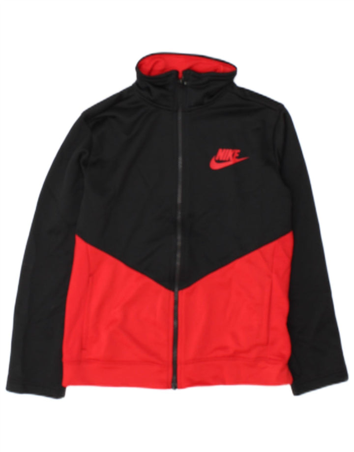 Nike træningsdragt topjakke til drenge 10-11 år Medium Sort Colourblock
