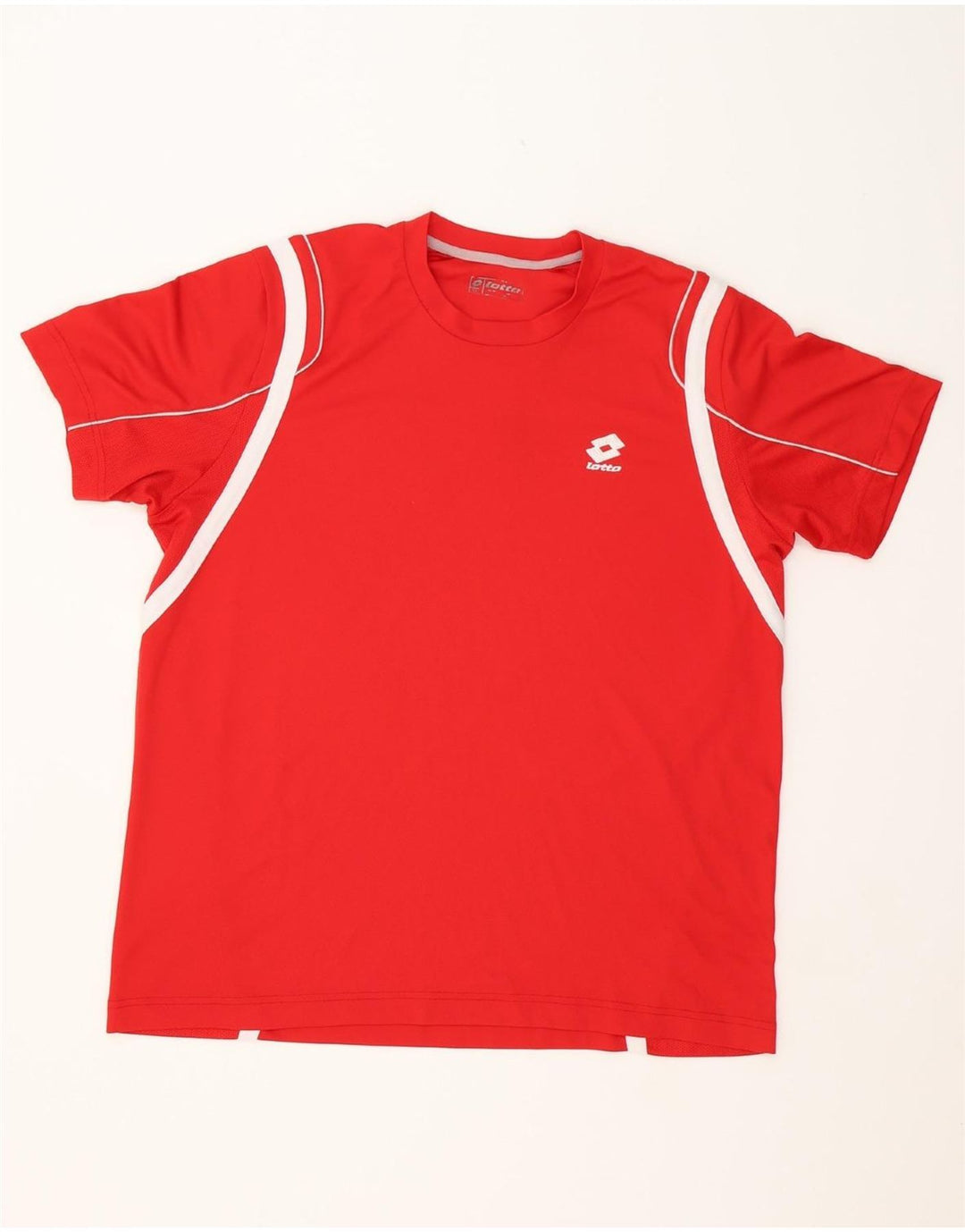 LOTTO Mens T-Shirt Top 2XL Red Vintage Lotto and Second-Hand Lotto from Messina Hembry 