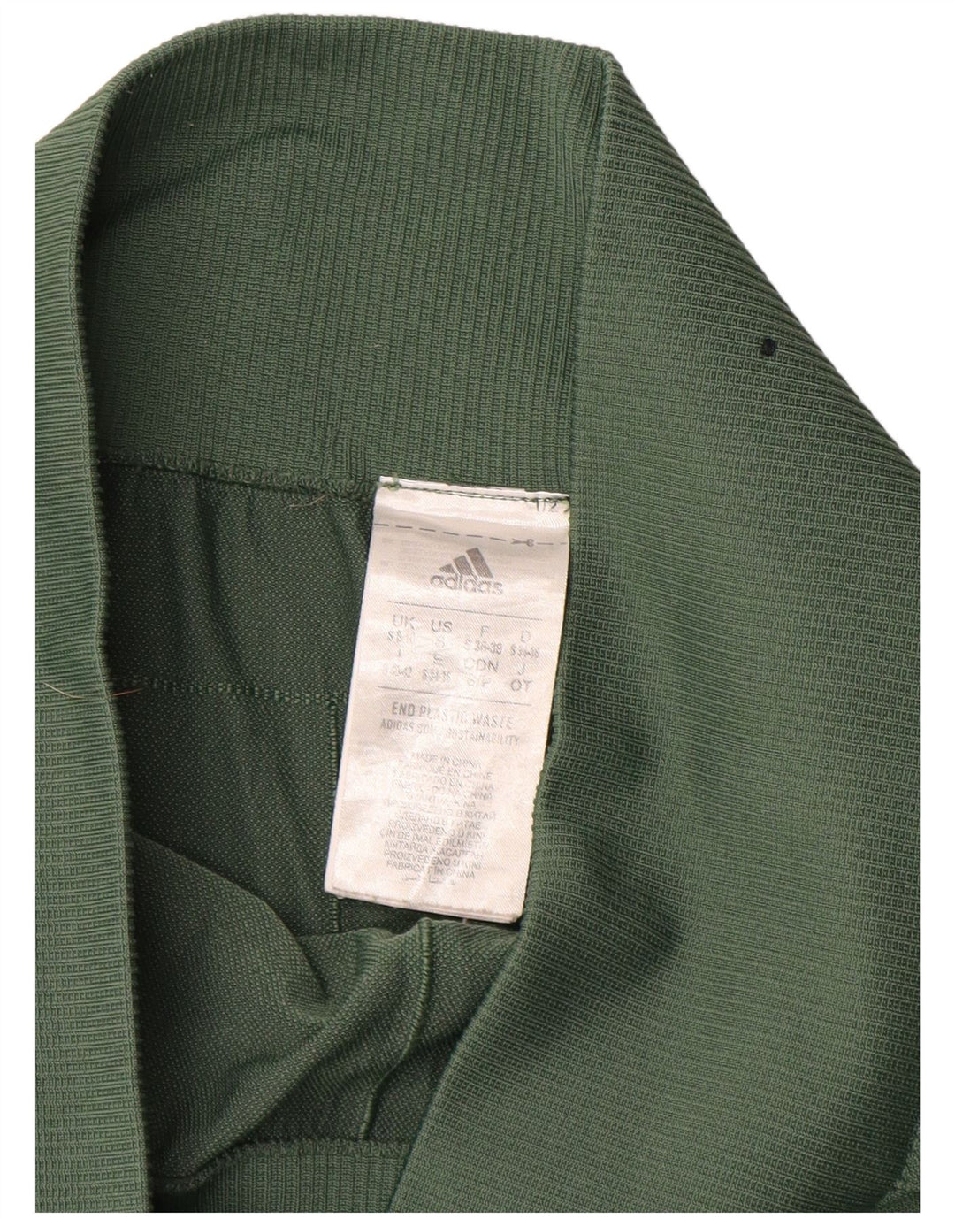 Adidas Womens Leggings UK 8/10 Small Green Polyester